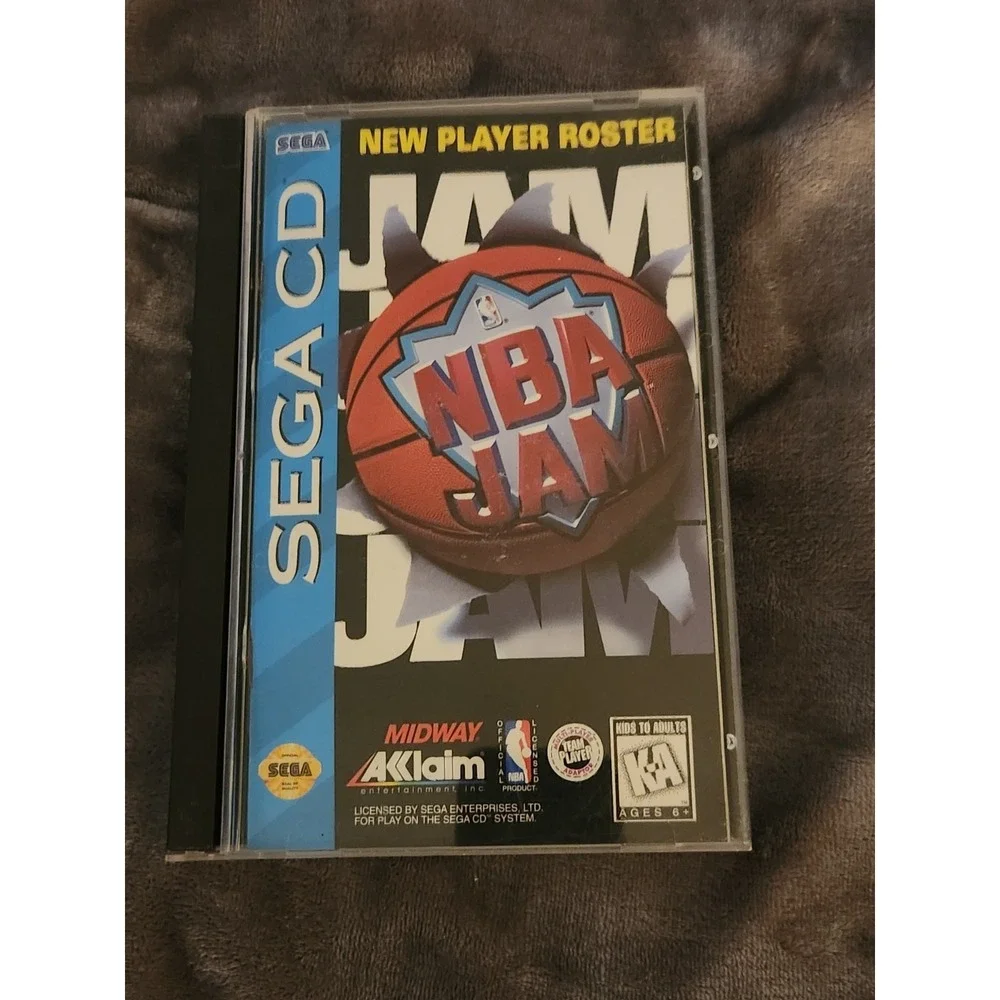 NBA Jam (Sega CD, 1994) BROKEN CASE